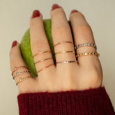 BlueDia Twisted 14K yellow gold ring
